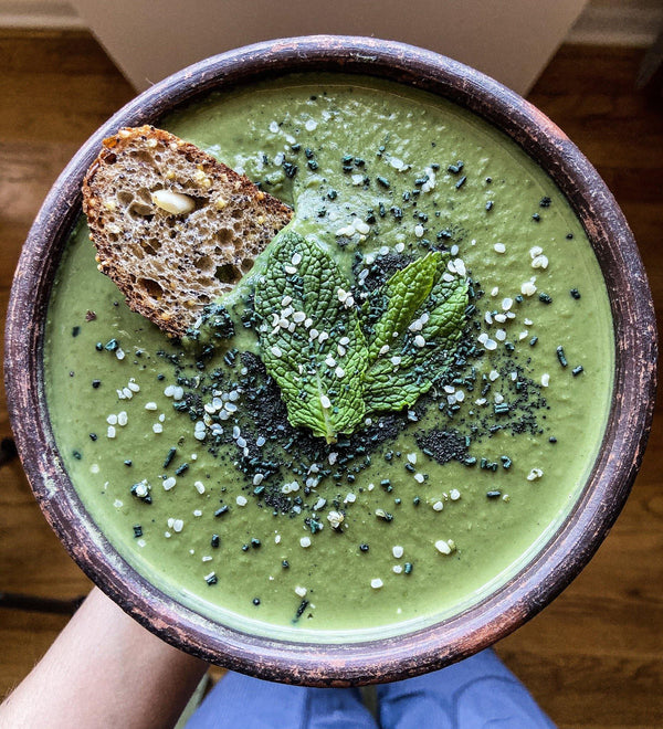 Kokos-Erbsen-Suppe mit Spirulix Spirulina