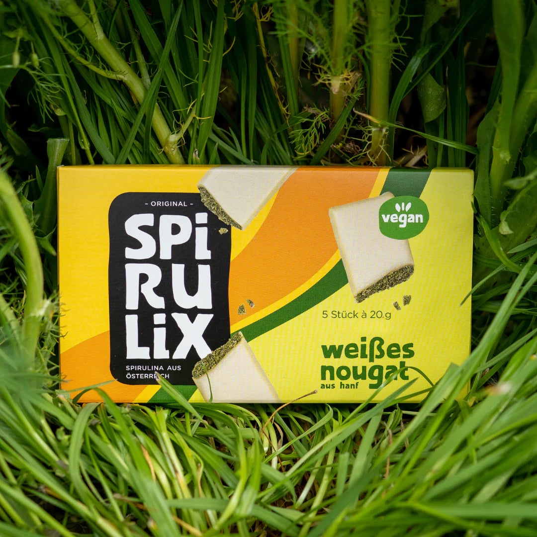Weißes Nougat aus Hanf