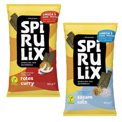 Spirulix Spirulina Cracker Paket als gesunder Snack