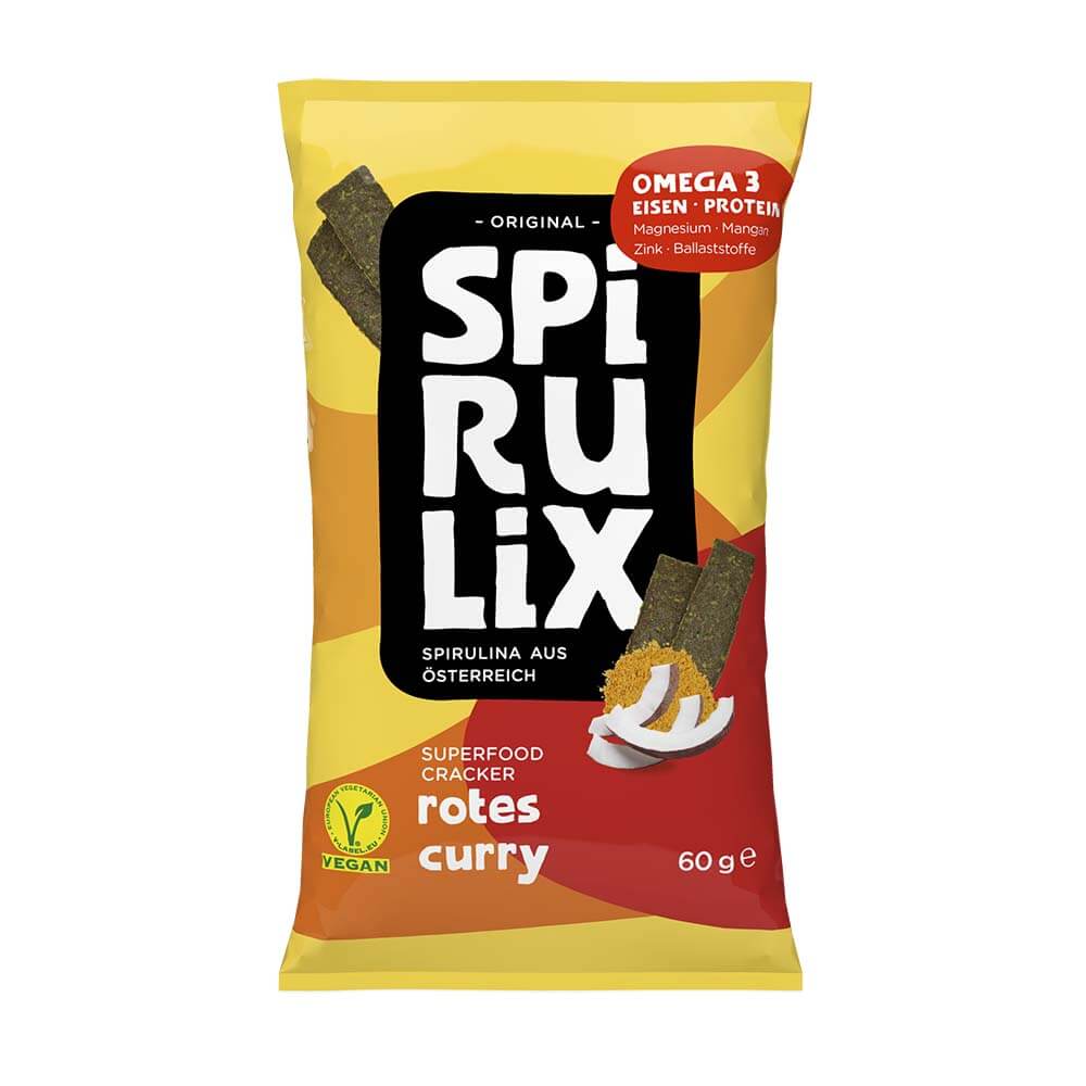 Spirulix Spirulina Cracker Rotes Curry