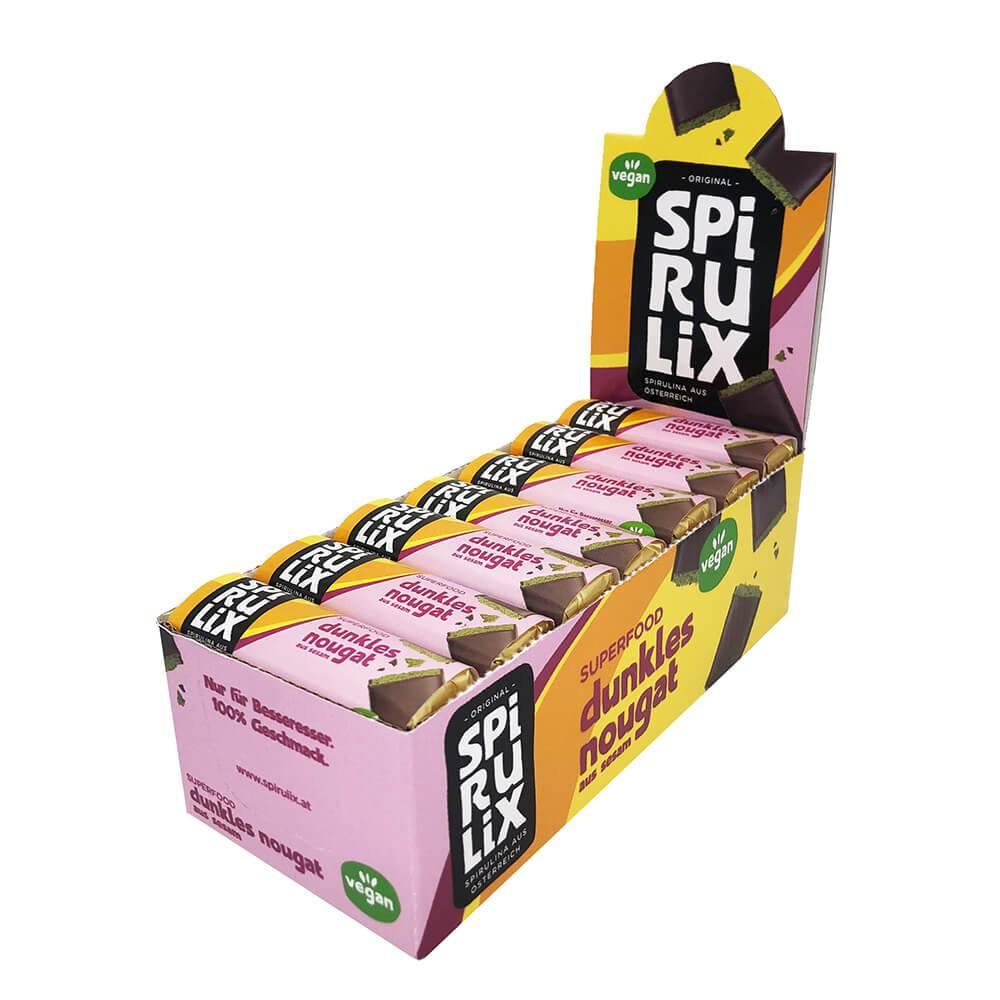 Spirulix Spirulina Dunkles Nougat aus Sesam